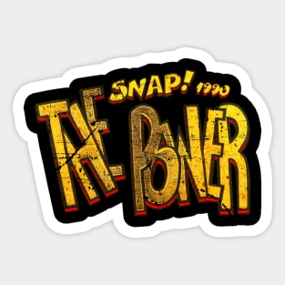 Snap The Power - dance music collector 90s edition Sticker